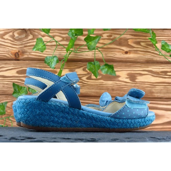 Clarks Youth Girls Shoes Size 1 M Blue Ankle Synthetic - Picture 4 of 7